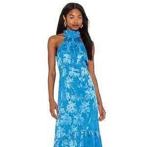 SAYLOR Corinna Maxi Dress in Cerulean Size S